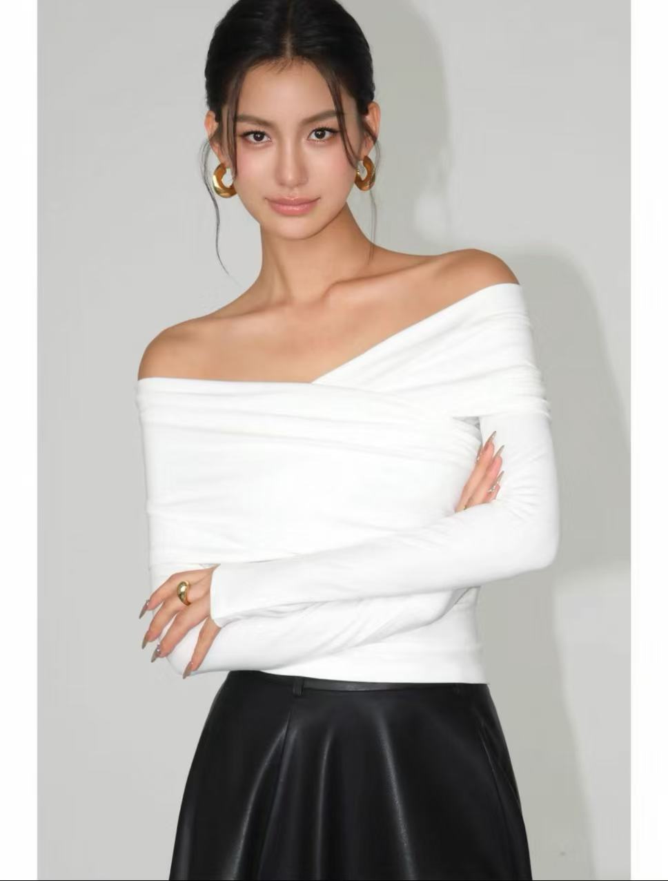 off shoulder long sleeve top off shoulder long sleeve top