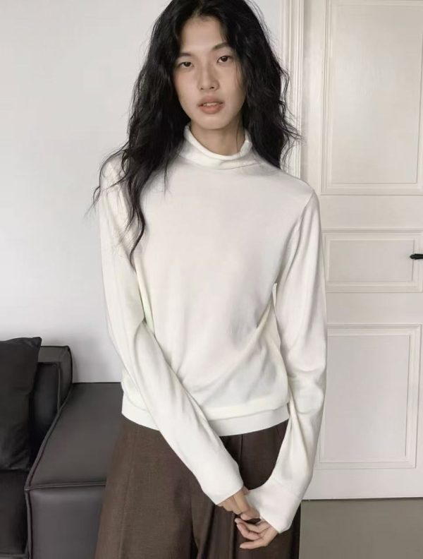 turtleneck knit base shirt