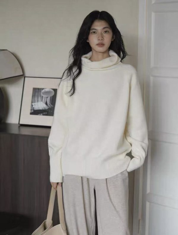 turtleneck loose fit sweater