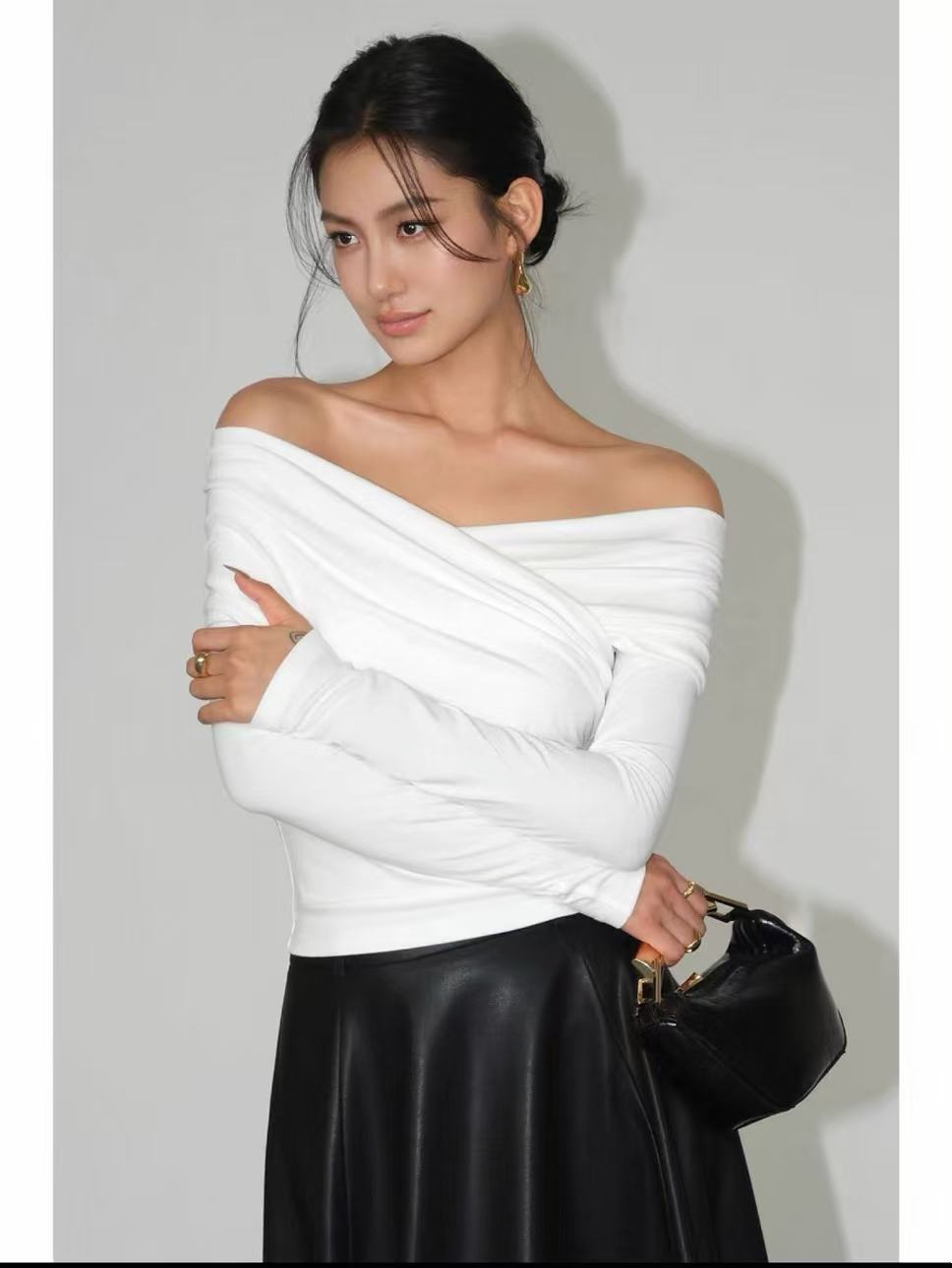 off shoulder long sleeve top off shoulder long sleeve top