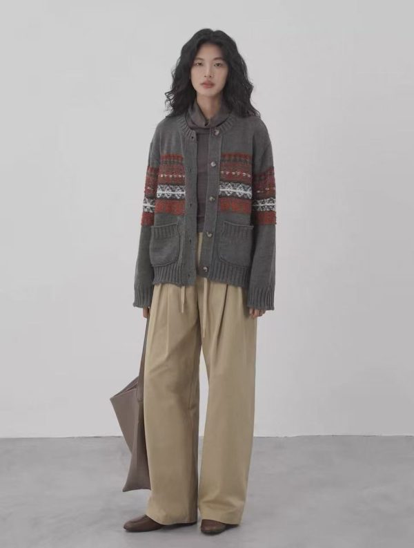simple basic knitted inner layer sweater