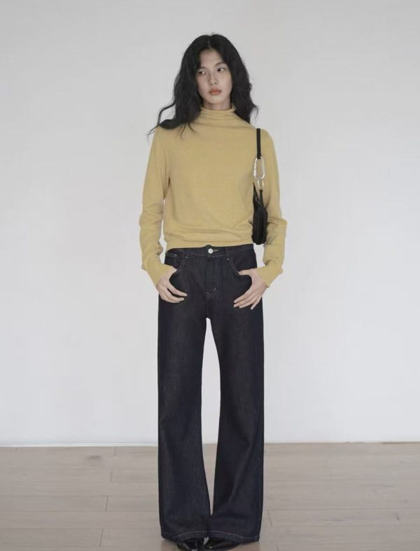 turtleneck knit base shirt
