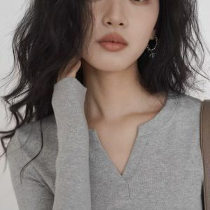 crew neck knit base shirt