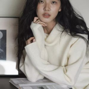 turtleneck loose fit sweater