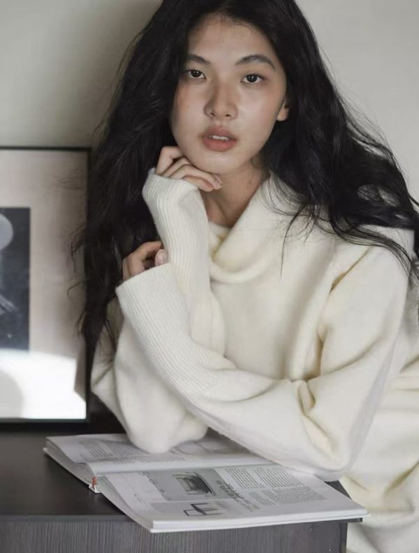 turtleneck loose fit sweater
