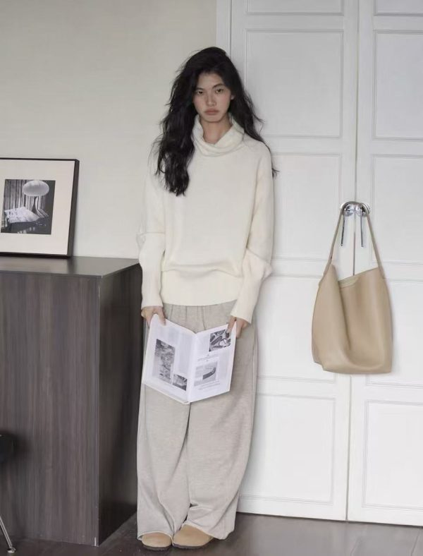 turtleneck loose fit sweater