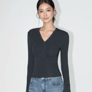 knitted long sleeve t shirt