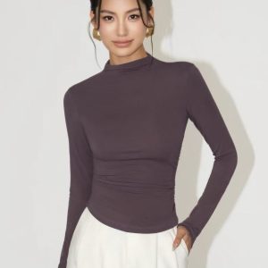 half turtleneck knitted sweater