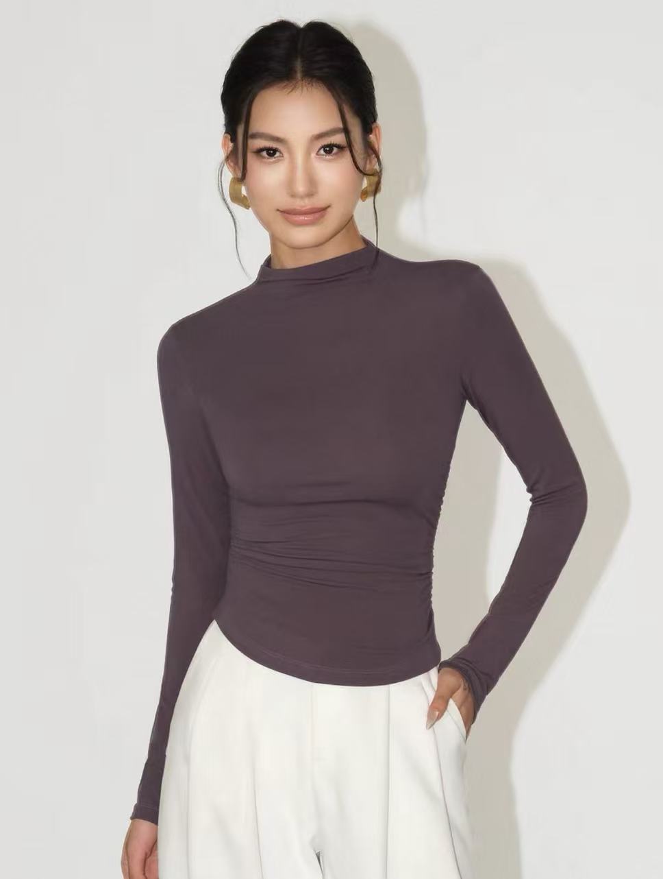 half turtleneck knitted sweater half turtleneck knitted sweater