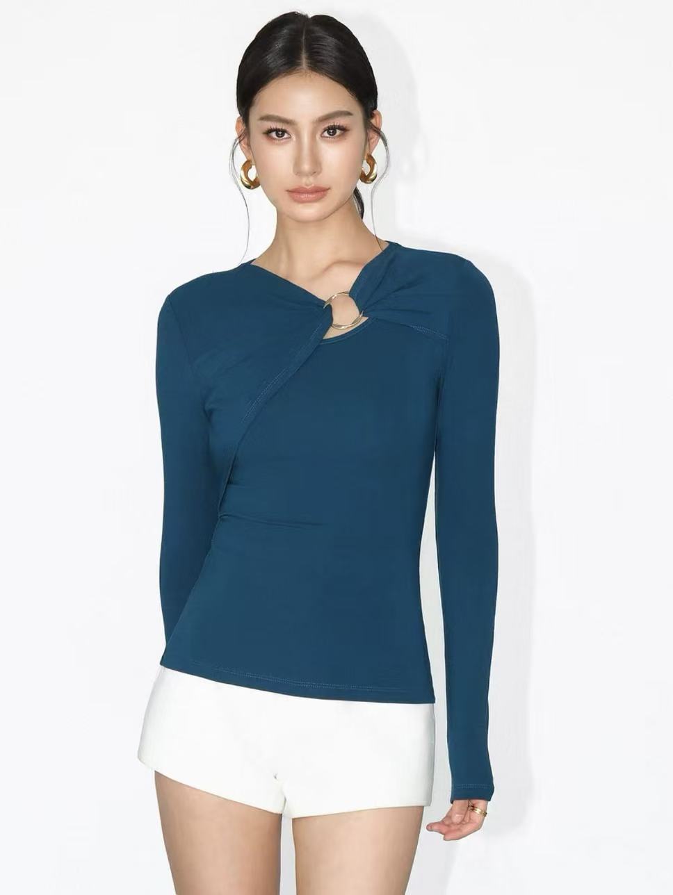 ring design knitted top ring design knitted top